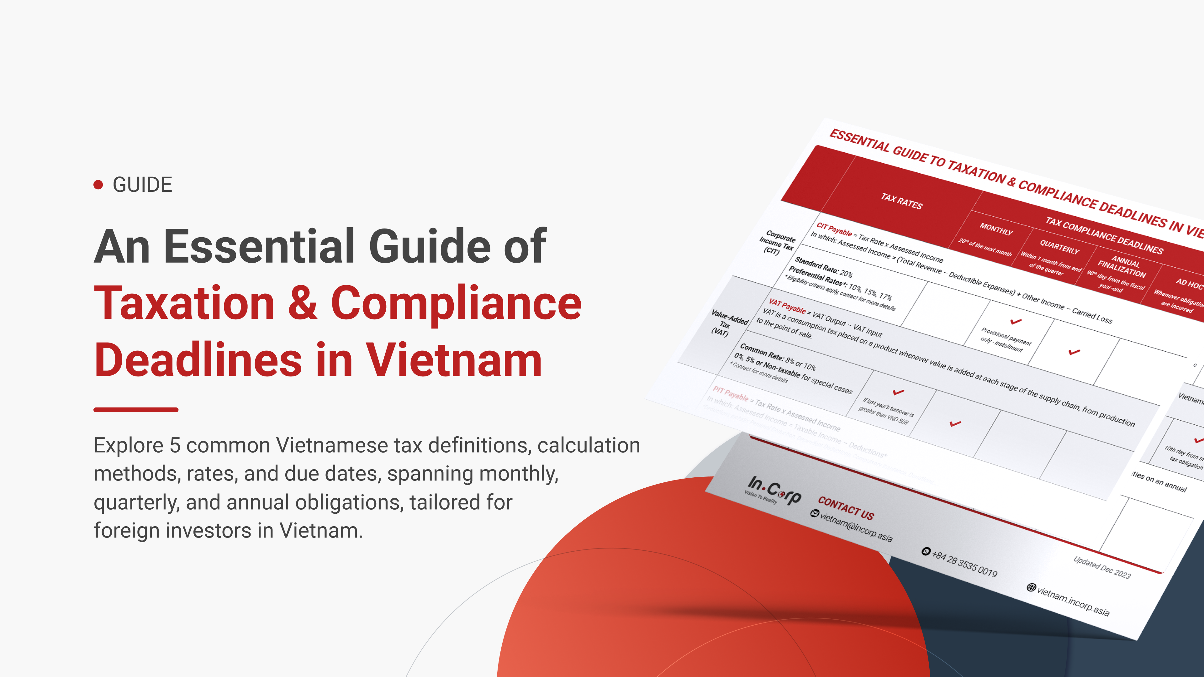 Essential Guide to Taxation & Compliance Deadlines in Vietnam